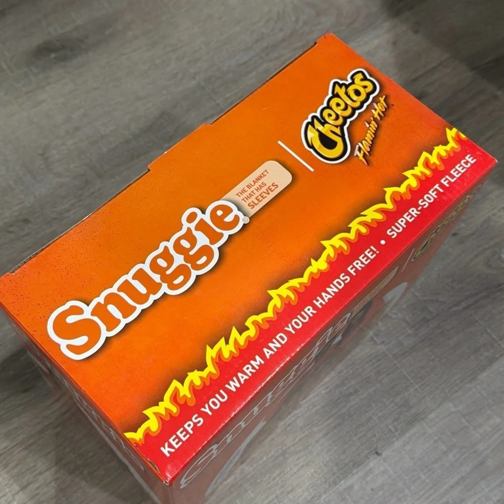 BRAND NEW Snuggie Flaming Hot Cheetos Wearable Soft Fleece Blanket w/ Sleeve